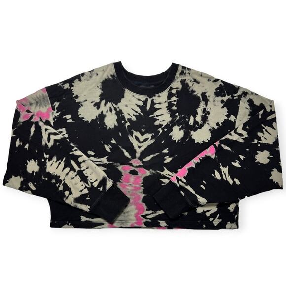 Noli Long Sleeve Tie Dye Crop Top SIZE M Multicolor Activewear Sweatshirt - Picture 10 of 11